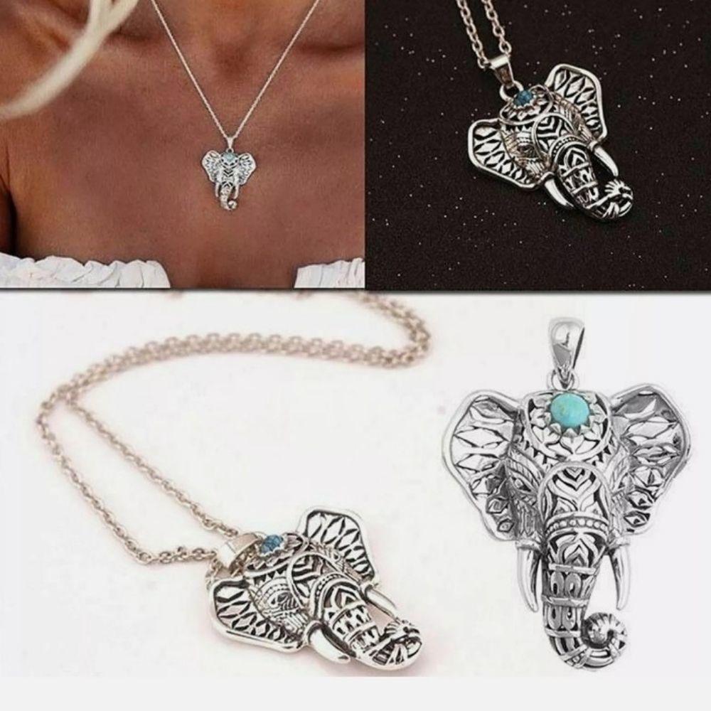 ONE LEFT !Elephant necklace
